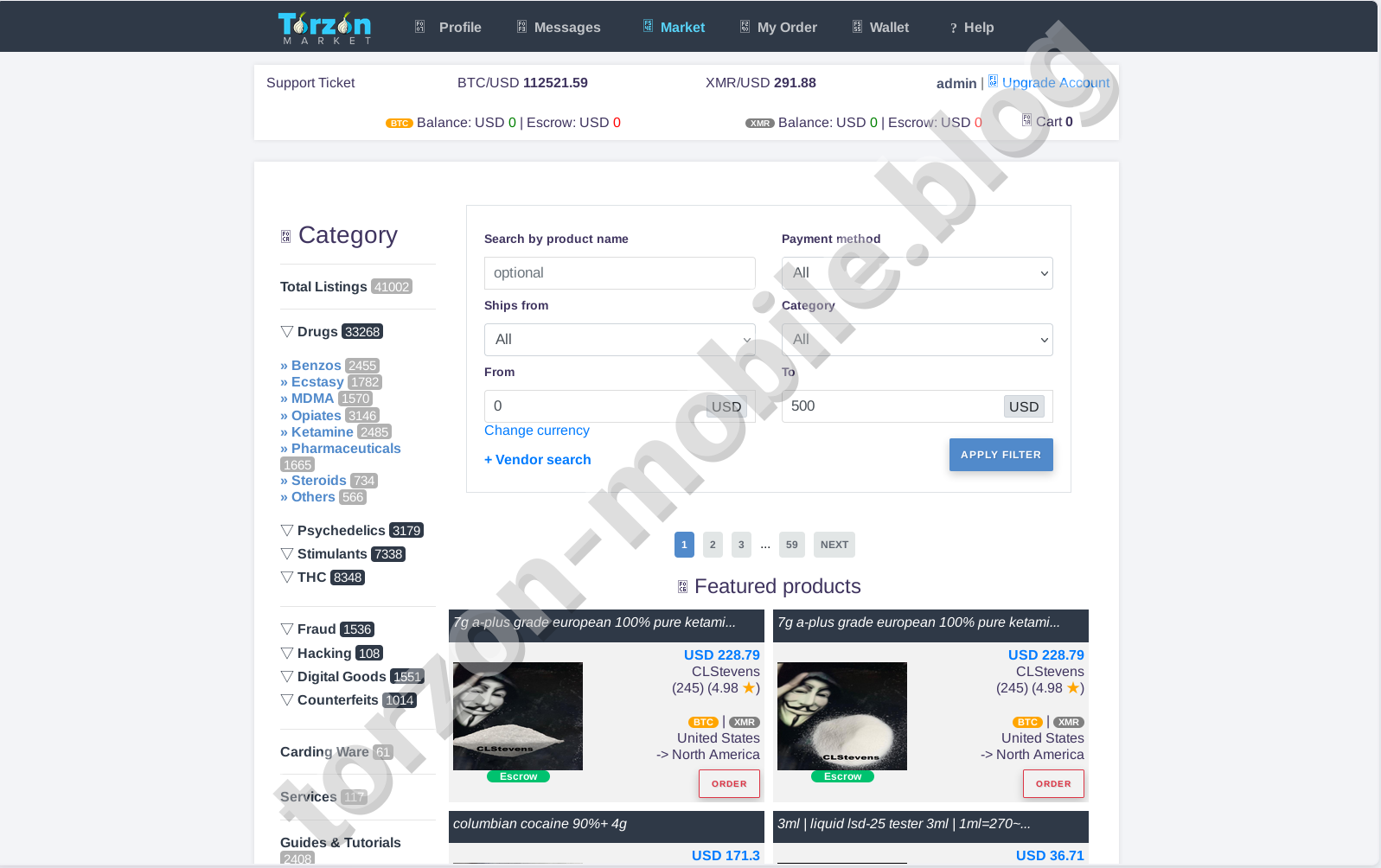 Torzon Darknet Market Product Listings